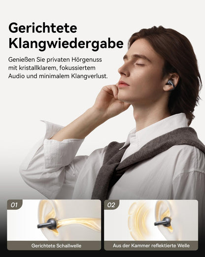 Baseus MC1 Pro Open-Ear-Kopfhörer mit Bluetooth 6.0, Schwarz