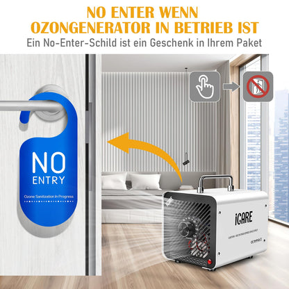 O3 Ozongenerator 30000mg/h Industrieller Luftreiniger – Weiss