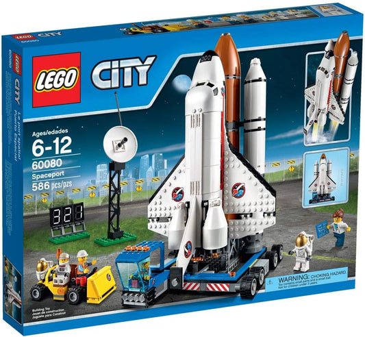 LEGO City 60080 Raketenstation Weltraum-Konstruktionsset. Mehrfarbige Bausteine bilden eine Raketenstartbasis für Weltraummissionen.