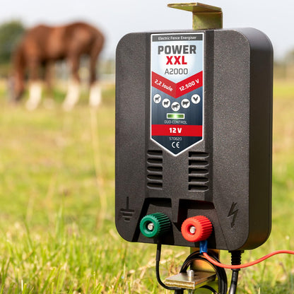 Power XXL A2000 Weidezaungerät 12V Set 12.500 Volt 2,2 Joule