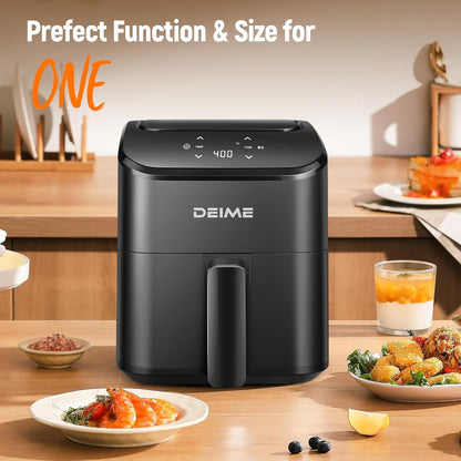DEIME Heissluftfritteuse RA312D 2,5 l digitaler Airfryer schwarz