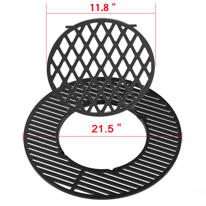 onlyfire Gusseisen-Grillrost System für Weber 57 cm Kugelgrill