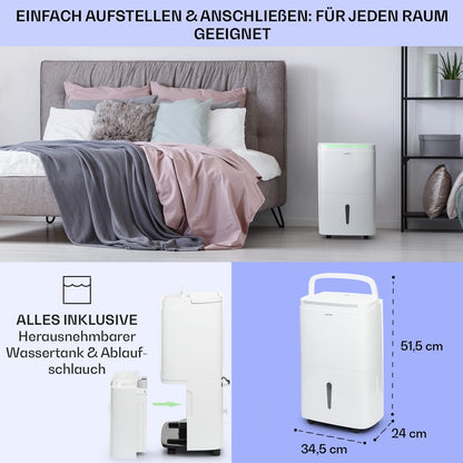 Klarstein Luftentfeuchter & Luftreiniger 30L - Kompakt
