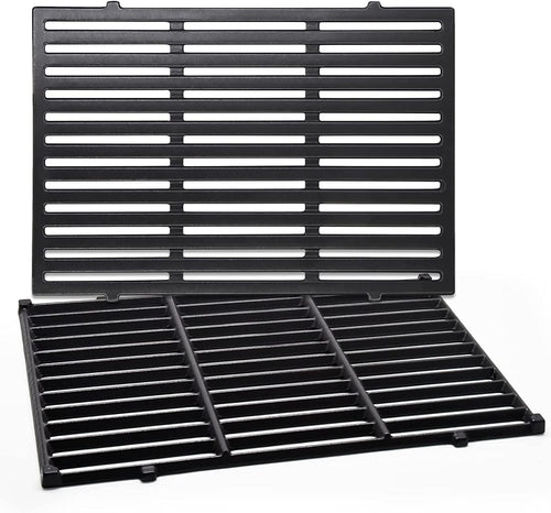 MGiessca 7638 Grillrost aus Gusseisen für Weber Spirit 300, 2 Stück, je 44,5 x 30 cm