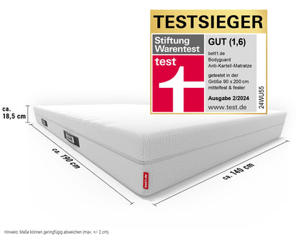 Bodyguard bett1 Anti-Kartell Matratze Wendematratze - 140x190 cm