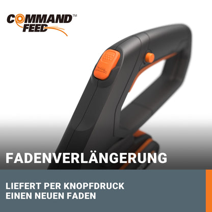 WORX WG163E.3 Akku Rasentrimmer – 2x 2.0 Ah Akkus