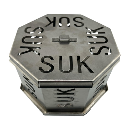 SOUK ONE Tischgrill Aktivbelüftung Holzkohlegrill – Grau