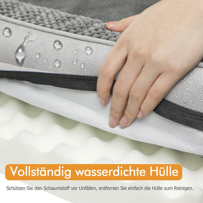 Nepfaivy Orthopädisches Hundebett für grosse Hunde 111x80x17cm