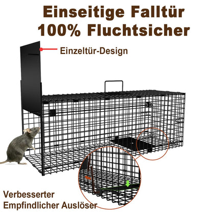 Amagabeli Garden Home Lebendfalle 78x26x29cm Marderfalle
