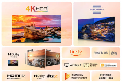 TCL 50PF650 4K Ultra HD HDR Smart TV - 50-Zoll Fire TV