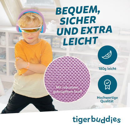 tigermedia tigerbuddies Bluetooth Kinderkopfhörer, faltbar, 85 dB
