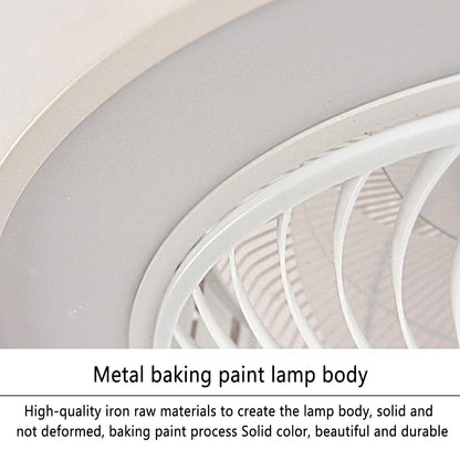 ASJK Deckenventilator mit LED Licht Dimmbar, Leise – Schwarz