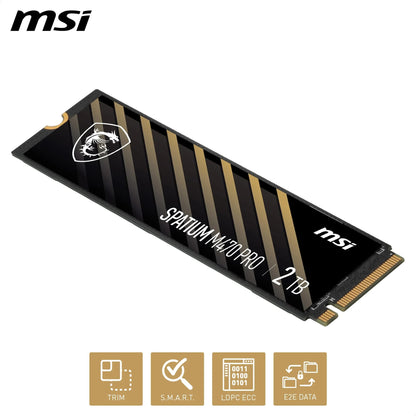 MSI SPATIUM M470 PRO PCIe 4.0 M.2 NVMe SSD intern - 2 TB