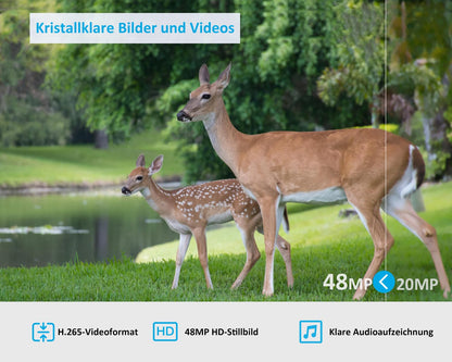 GardePro X50 4G LTE Wildkamera - App & No Glow Nachtsicht
