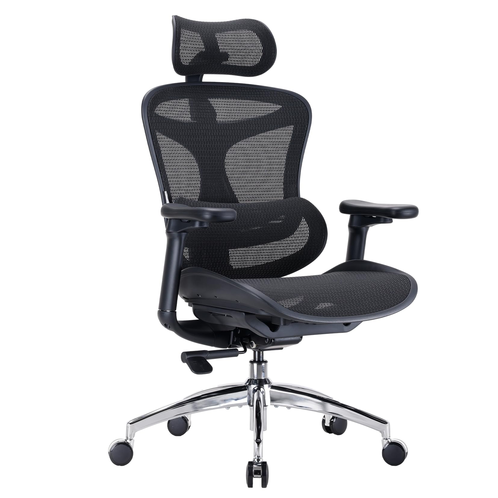 SIHOO Doro C300 Ergonomischer Bürostuhl Homeoffice Schwarz. Mit hoher Rückenlehne für ergonomische Unterstützung beim langen Sitzen im Büro.