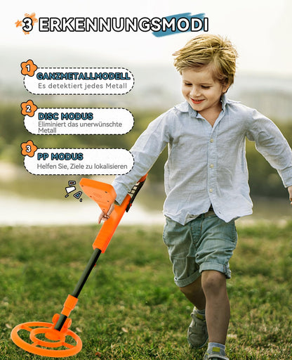SUNPOW OT-MD10 Metalldetektor für Kinder mit LCD-Anzeige