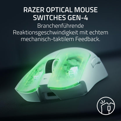 Razer Viper V4 Pro – kabellose E-Sport-Gaming-Maus, 50 g, Weiss