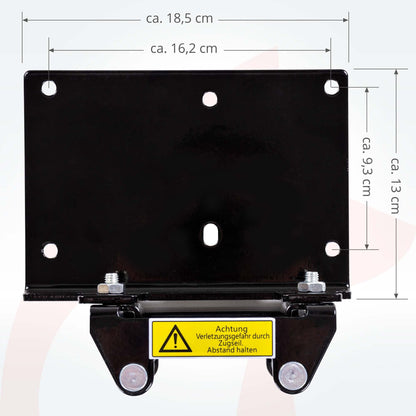 ROTFUCHS Elektrische Seilwinde EWR3000 12V, 1360 kg Zugkraft