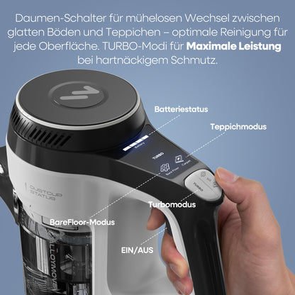 AlloyMove A01 Akku-Staubsauger, 550 W, 50000 Pa, 70 Min, 1,5 L