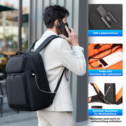 FENRUIEN Laptoprucksack 17 Zoll – Business Reise Erweiterbar
