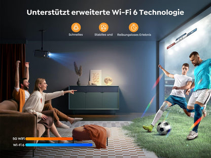 YABER K2s 4K Smart Beamer: Heimkino & Outdoor Projektor