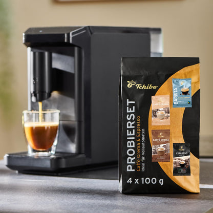 Tchibo Esperto mini Kaffeevollautomat 16cm breit - Schwarz