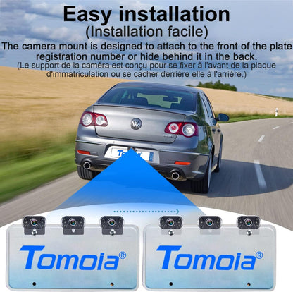 Tomoia T1 Rückfahrkamera Set mit 4,3 Zoll LCD Monitor, HD 1080P, IP69