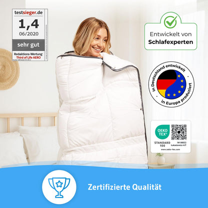 AERO ActiveClima OptiSleep® Ganzjahresdecke - 135x200 cm, Allergiker