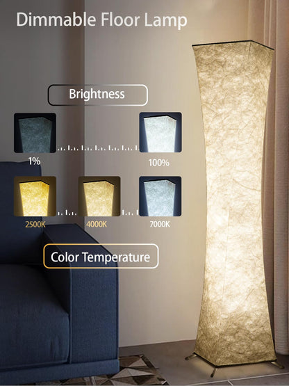 Amdelne RGB LED Stehlampe – Dimmbar, Musik Sync & App, Weiss