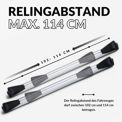Owen Dachträger 5.0 Pro Relingträger – Silber 120cm