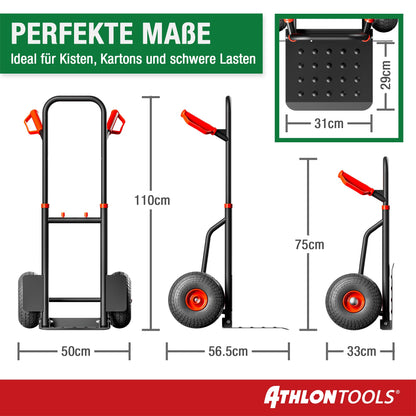 ATHLON TOOLS Schwerlast-Sackkarre C3310 klappbar bis 200 kg