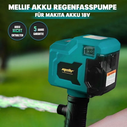 Mellif Akku Regenfasspumpe für Makita 18V - Bürstenlos, ohne Akku