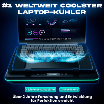 KLIM Turbofrost Gaming Laptop Kühlpad bis 17 Zoll - Schwarz