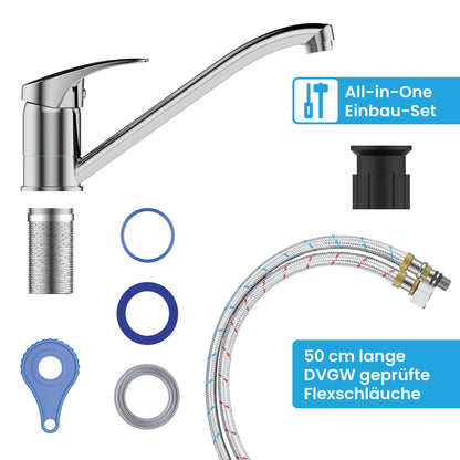 Bächlein Arado Küchenarmatur Chrom – 360° schwenkbar