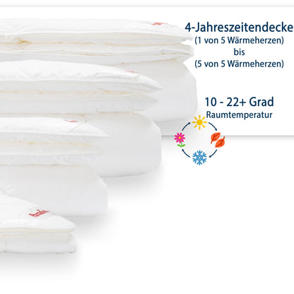 PARADIES Prima Varietta Bio 4-Jahreszeiten Bettdecke - 135x200 cm