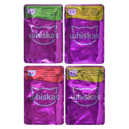 Whiskas Adult 1+ Katzennassfutter Klassische Auswahl in Sauce 80x85g