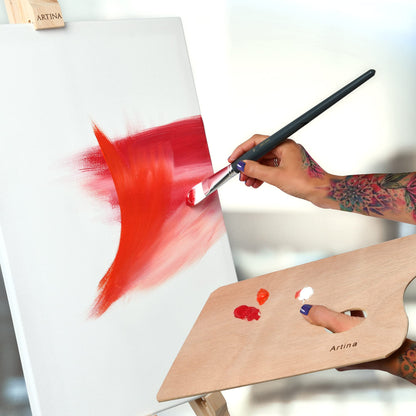 Artina Keilrahmen Leinwand Baumwolle 100x150 cm - Weiss