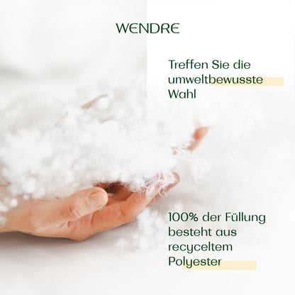 WENDRE Ganzjahresbettdecke 200x220 mittelwarm Mikrofaser