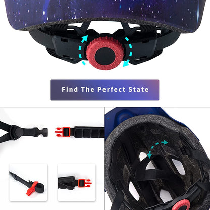 SIFVO Kinderfahrradhelm mit abnehmbarem Visier 50-57 cm