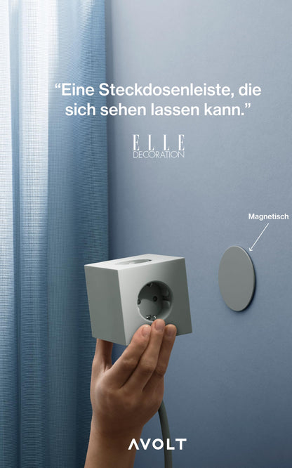 Avolt Square 1 Steckdosenwürfel - Nomad Sand USB-C 1.8m