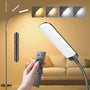 YICAIZI LED Stehlampe dimmbar mit Fernbedienung, 1200 Lumen, schwarz als Leseleuchte