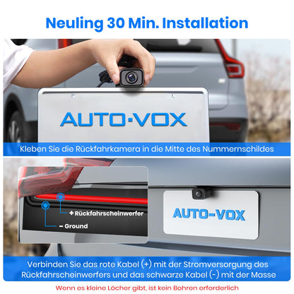AUTO-VOX W7 Kabellos Digital Rückfahrkamera Set 5" LCD
