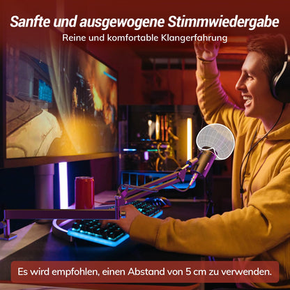TONOR TD510+LP Dynamisches Mikrofon mit USB, XLR und Mikrofonarm