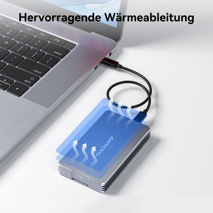 ANYOYO M.2 NVMe SSD Gehäuse 40Gbps – USB 4/Thunderbolt