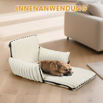 MIXJOY Hunde-Autositz für kleine und mittlere Hunde, Beige
