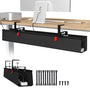 Univivi Kabelkanal Schreibtisch 90 cm, Kabelmanagement ohne Bohren – Kabelwanne aus 600D-Oxford-Gewebe