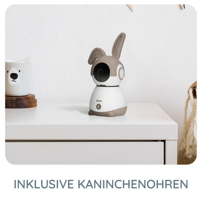 Alecto SMARTBABY10BE Video Babyphone – WLAN, Weiss/Beige