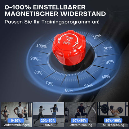 DMASUN Ergometer Hometrainer – Magnetischer Widerstand