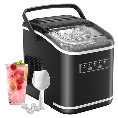 Acmeenjoy Eiswürfelmaschine HZB-12/K, 12 kg/24 h, Selbstreinigung