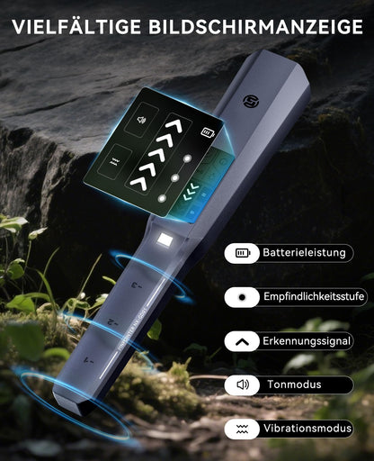 SUNPOW Pinpointer Metalldetektor NX-GD01, IP68 wasserdicht mit LCD